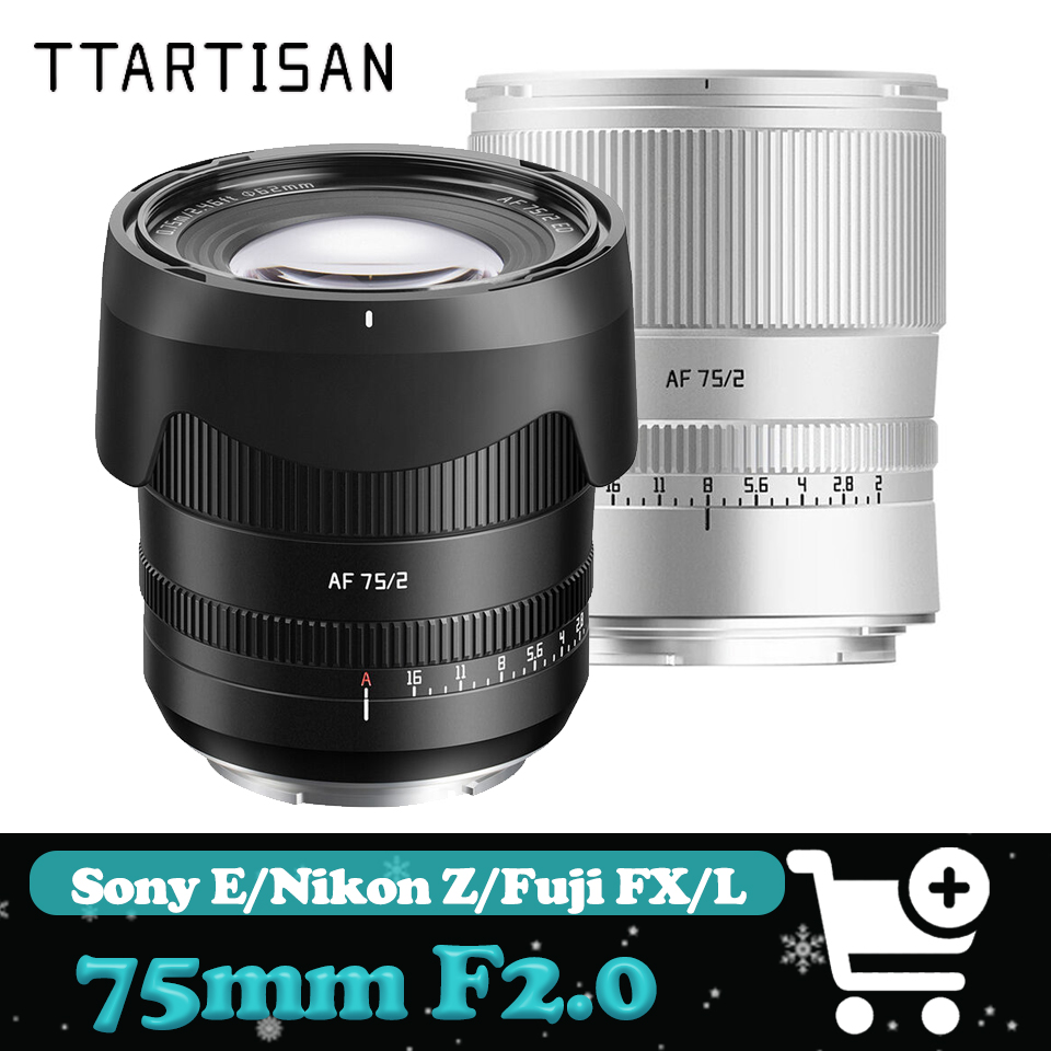 Fujifilm Camera X-T5 - Полнокадровый объектив TTArtisan Protrait AF 75