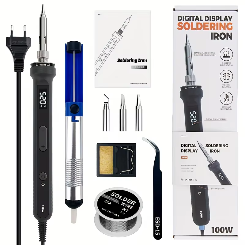 Electronics Repair Kit - Цифровой паяльник мощностью 100 Вт с